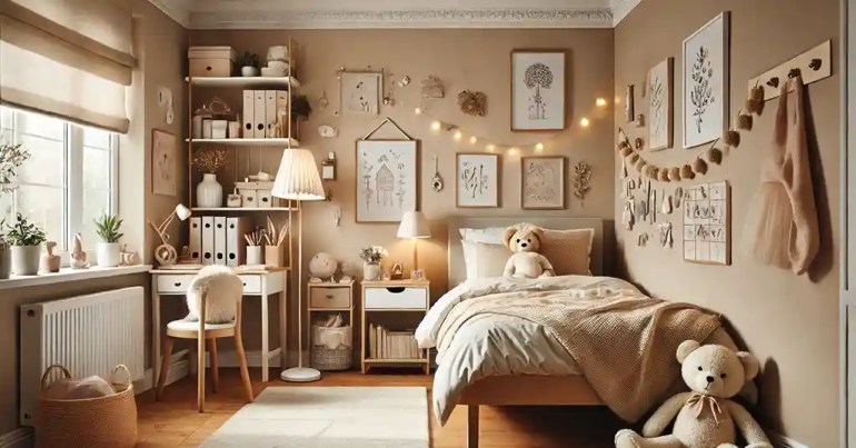 15 Idea Warna Cat Bilik Tidur Perempuan Terkini 2024 14 Beige