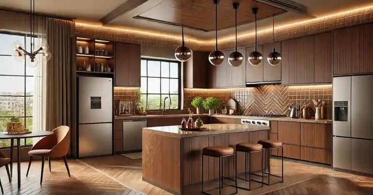 10 Idea Warna Table Top Dapur Terkini 2024 10 Coklat