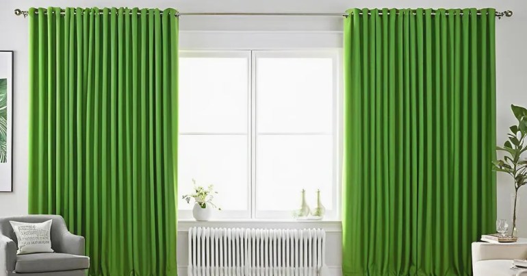 5 Warna Langsir Untuk Dinding Putih Teratas Pada 2024 11 Langsir Warna Hijau untuk Kesegaran 2