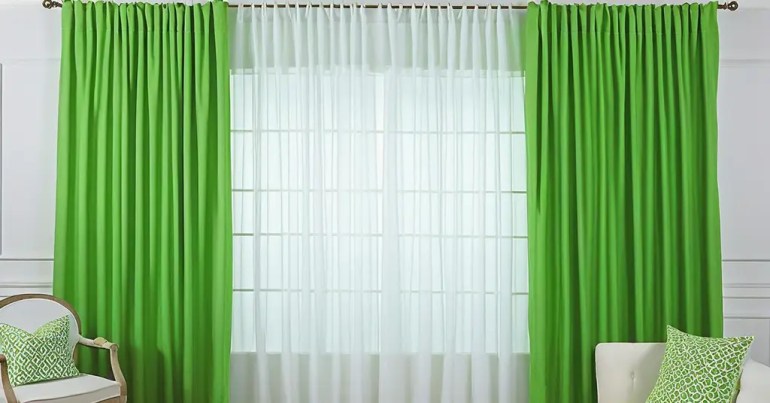 5 Warna Langsir Untuk Dinding Putih Teratas Pada 2024 8 Langsir Warna Hijau untuk Kesegaran 5