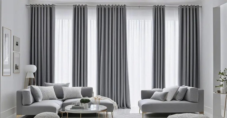 5 Warna Langsir Untuk Dinding Putih Teratas Pada 2024 13 Langsir Warna Kelabu untuk Gaya Moden 5