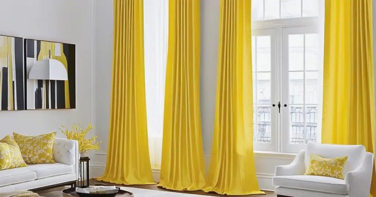 5 Warna Langsir Untuk Dinding Putih Teratas Pada 2024 21 Langsir Warna Kuning untuk Keceriaan 2