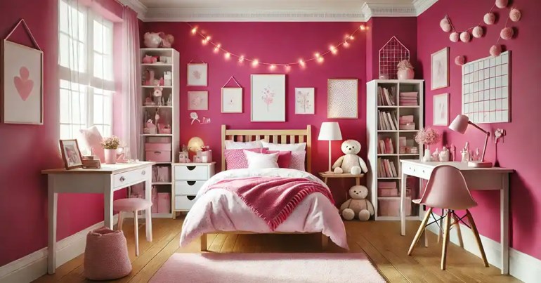 15 Idea Warna Cat Bilik Tidur Perempuan Terkini 2024 15 Pink Fuchsia