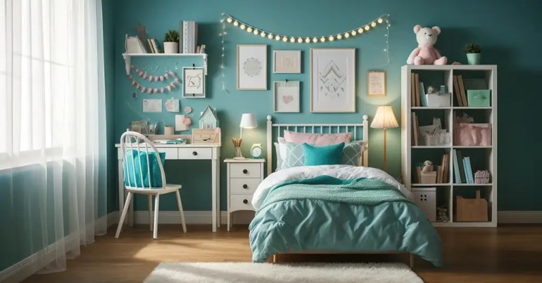 15 Idea Warna Cat Bilik Tidur Perempuan Terkini 2024 17 Turquoise