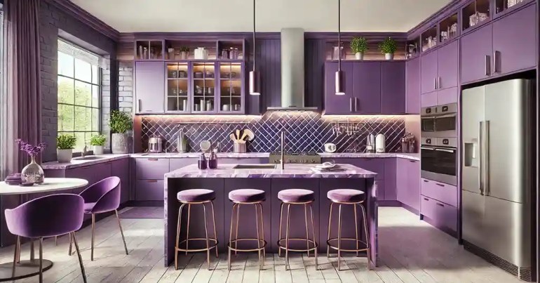 10 Idea Warna Table Top Dapur Terkini 2024 12 Ungu