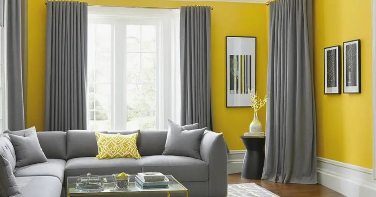 5 Warna Langsir Untuk Dinding Kuning Teratas Pada 2024 15 Warna Kelabu 2