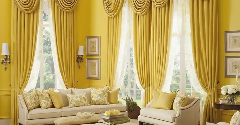 5 Warna Langsir Untuk Dinding Kuning Teratas Pada 2024 4 Warna Krim 3