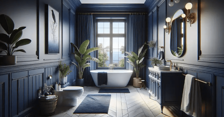 30 Warna Cat Rumah yang Cantik Terkini 2024 14 Bilik Air 2