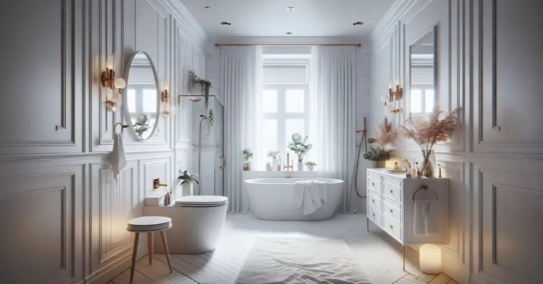 30 Warna Cat Rumah yang Cantik Terkini 2024 15 Bilik Air 3