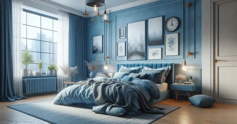 30 Warna Cat Rumah yang Cantik Terkini 2024 7 Bilik Tidur 1