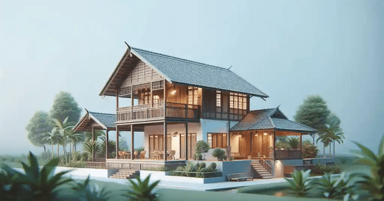 15 Design Rumah Kampung Moden Simple di Malaysia 2024 2 Ciri Ciri Utama Rumah Kampung Moden Simple