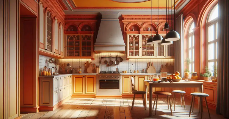 30 Warna Cat Rumah yang Cantik Terkini 2024 11 Dapur 2