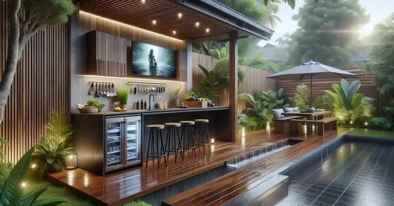 20 Idea Dapur Basah Belakang Rumah yang Simple 2024 31 Dapur Basah dengan Teknologi Pintar 1
