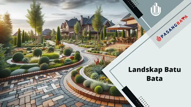 Idea Landskap Batu Bata Berwarna