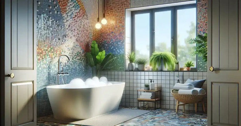 Kepentingan Jubin Mozek di Bilik Air