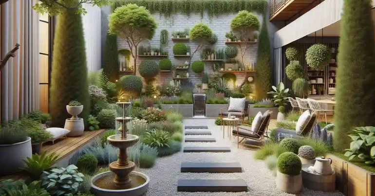 25 Landskap Taman Mini Simple di Rumah 2024 18 Laluan Batu Kerikil 3