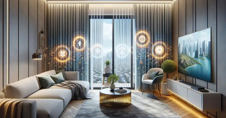 30 Idea Langsir Sliding Door 4 Panel Populer 2024 21 Langsir dengan Teknologi Pintar 1