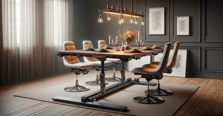 30 Idea Set Meja Makan 6 Kerusi Minimalis 2024 24 Meja Makan Boleh Laras 2