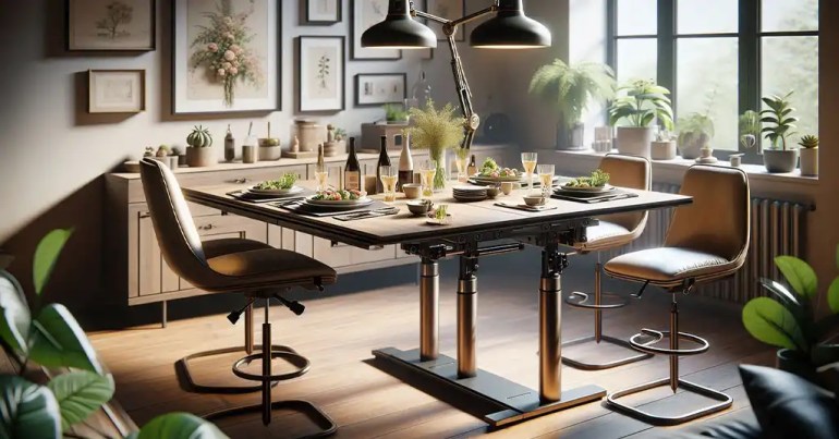 30 Idea Set Meja Makan 6 Kerusi Minimalis 2024 25 Meja Makan Boleh Laras 3