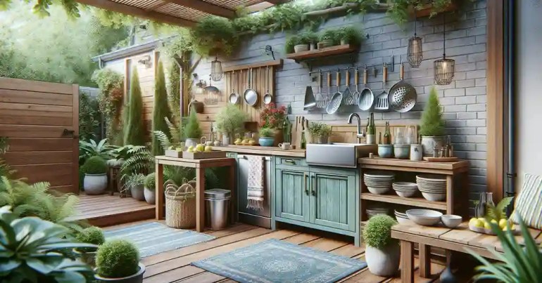 20 Idea Dapur Basah Belakang Rumah yang Simple 2024 21 Menambah Elemen Seni dan Dekorasi 3