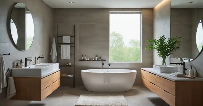 25 Design Bilik Mandi dan Tandas 2024 39 Minimalis 1