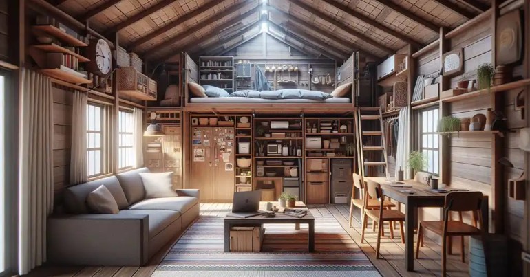 15 Design Rumah Kampung Moden Simple di Malaysia 2024 20 Penggunaan Perabot Multifungsi 1