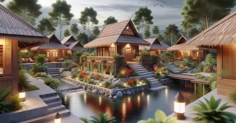 15 Design Rumah Kampung Moden Simple di Malaysia 2024 25 Perpaduan Bahan Tradisional dan Moden 2 1