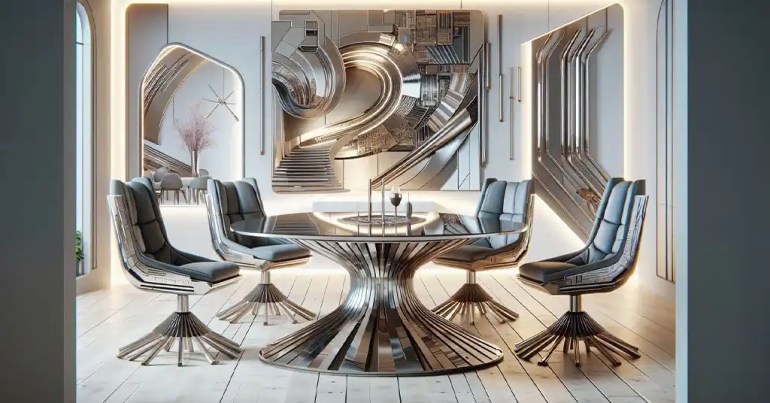 30 Idea Set Meja Makan 6 Kerusi Minimalis 2024 20 Reka Bentuk Kontemporari dan Futuristik 3