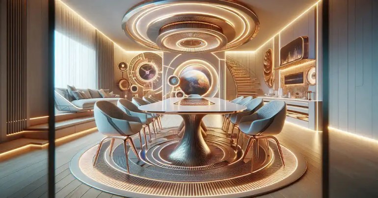 30 Idea Set Meja Makan 6 Kerusi Minimalis 2024 21 Reka Bentuk Kontemporari dan Futuristik 4