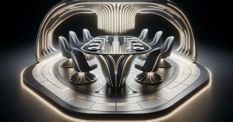 30 Idea Set Meja Makan 6 Kerusi Minimalis 2024 22 Reka Bentuk Kontemporari dan Futuristik 5