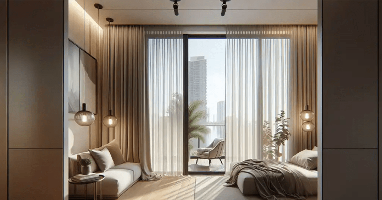 30 Idea Langsir Sliding Door 4 Panel Populer 2024 10 Reka Bentuk Moden dan Minimalis 2 1