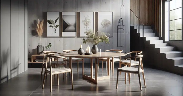 30 Idea Set Meja Makan 6 Kerusi Minimalis 2024 6 Reka Bentuk Moden dan Minimalis 4