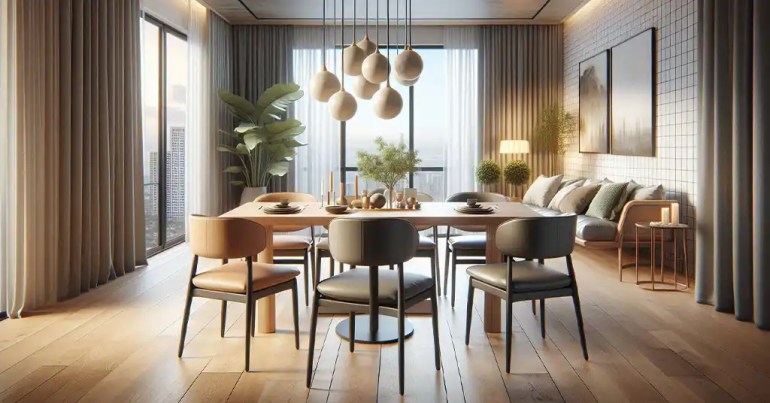 30 Idea Set Meja Makan 6 Kerusi Minimalis 2024 8 Reka Bentuk Moden dan Minimalis