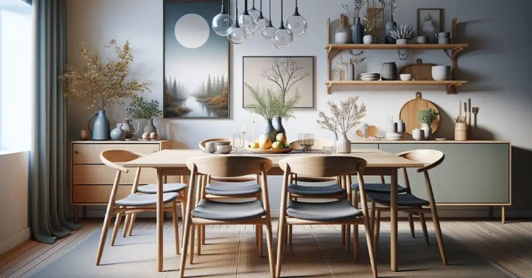 30 Idea Set Meja Makan 6 Kerusi Minimalis 2024 14 Reka Bentuk Nordic dan Scandinavian 2