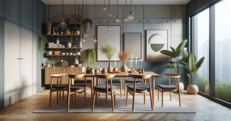 30 Idea Set Meja Makan 6 Kerusi Minimalis 2024 18 Reka Bentuk Nordic dan Scandinavian