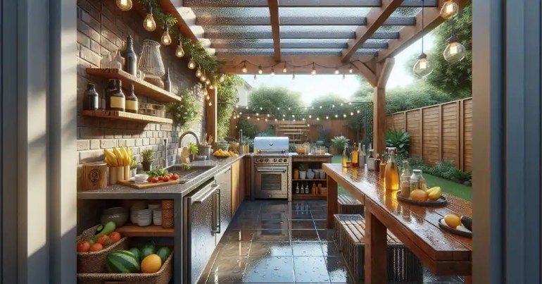 20 Idea Dapur Basah Belakang Rumah yang Simple 2024 4 Reka Bentuk dan Susun Atur Dapur Basah