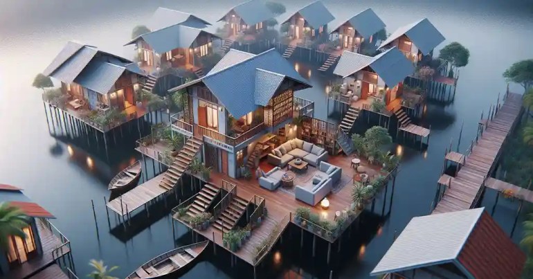 15 Design Rumah Kampung Moden Simple di Malaysia 2024 17 Rekabentuk Terbuka 2