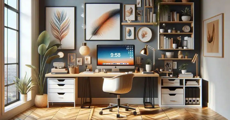 30 Warna Cat Rumah yang Cantik Terkini 2024 22 Ruang Kerja atau Pejabat Rumah 1