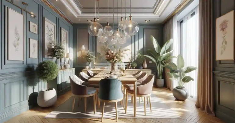 30 Warna Cat Rumah yang Cantik Terkini 2024 16 Ruang Makan 1