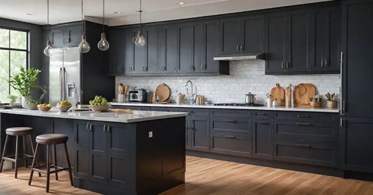 10 Senarai Kabinet Dapur Hitam Kelabu Popular 2024 11 Ruang Penyimpanan yang Efisien