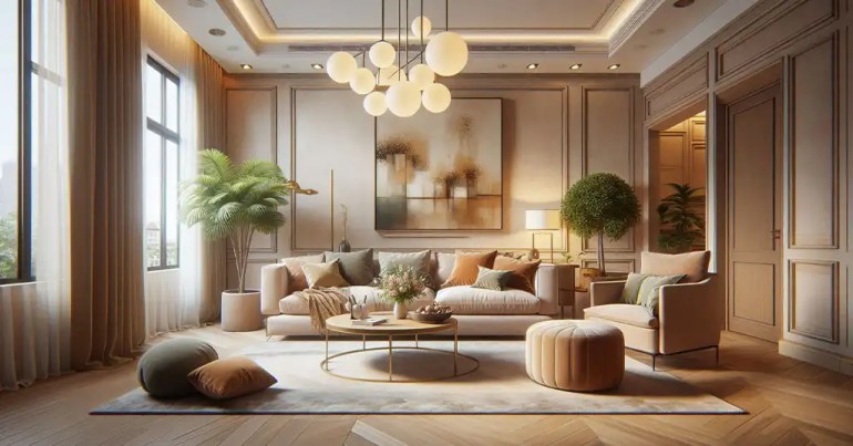 30 Warna Cat Rumah yang Cantik Terkini 2024 6 Ruang Tamu 3