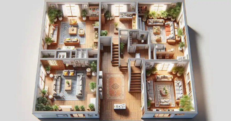 25 Pelan Rumah 4 Bilik Memanjang Simple 2024 5 Susun Atur Ruang Dalam Rumah 4 Bilik Memanjang