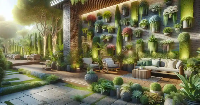 10 Idea Landskap Batu Bata Berwarna 2024 19 Taman Dinding Vertikal 2