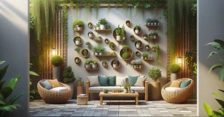 25 Landskap Taman Mini Simple di Rumah 2024 6 Taman Vertikal 3