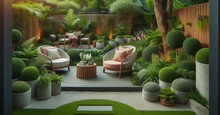 25 Landskap Taman Mini Simple di Rumah 2024 32 Tempat Duduk Mini 1