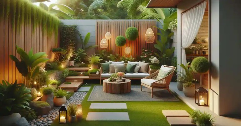 25 Landskap Taman Mini Simple di Rumah 2024 34 Tempat Duduk Mini 3