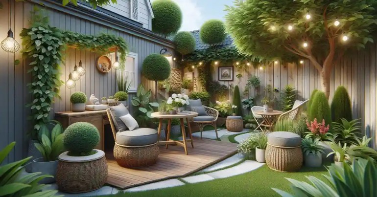 25 Landskap Taman Mini Simple di Rumah 2024 35 Tempat Duduk Mini 4