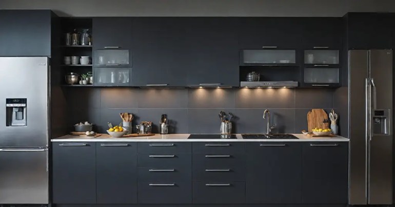 10 Senarai Kabinet Dapur Hitam Kelabu Popular 2024 3 Tip Memilih Kabinet Dapur Hitam Kelabu