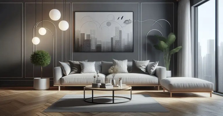 Tips Kombinasi Warna Kelabu Dalam Ruang Tamu