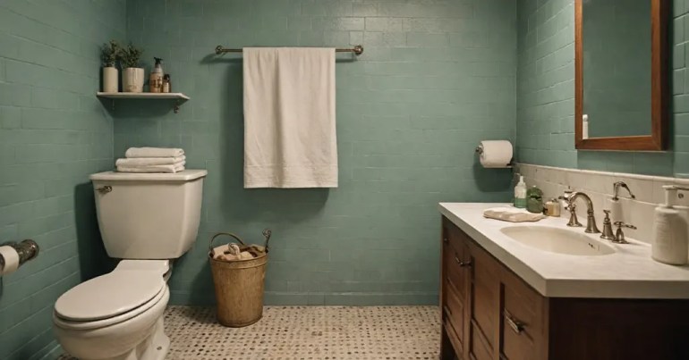 25 Design Bilik Mandi dan Tandas 2024 4 vintage 1